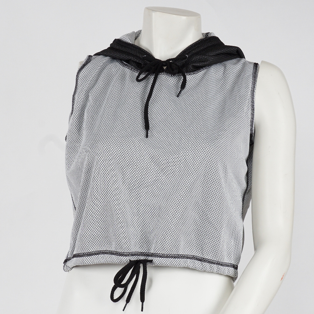 Mo sleeves crop top summer hoodie